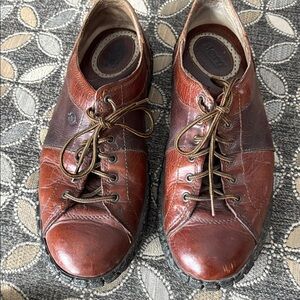 Brown Leather Shoes. Born size 10 1/2 mens